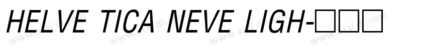 HELVE TICA NEVE LIGH字体转换